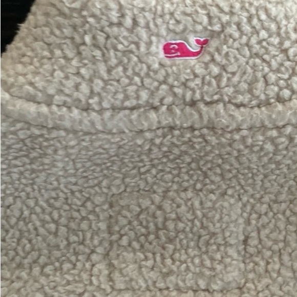 Vineyard Vines Girls' Snap Placket Sherpa Pullover Size L Large 14 - Picture 6 of 7